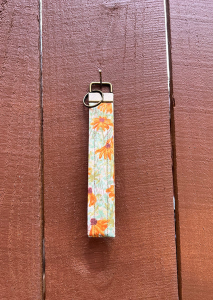 Rustic Floral Keychain