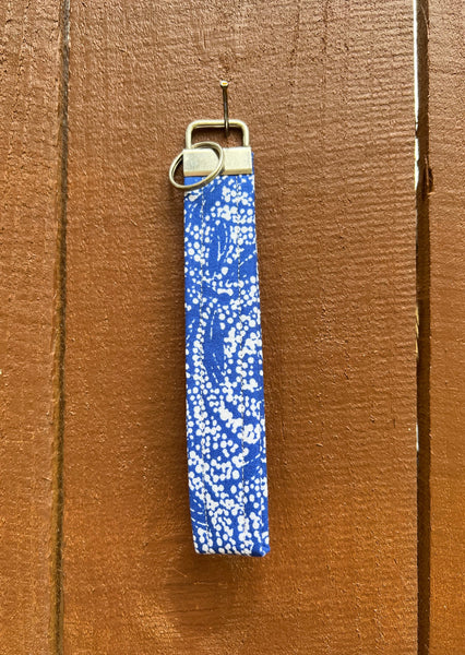 Blue & White Keychain