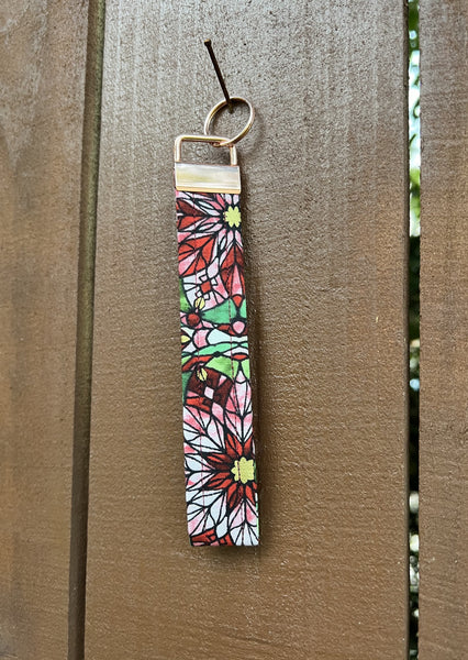 Christmas Stained Glass Keychain