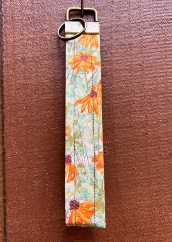 Rustic Floral Keychain